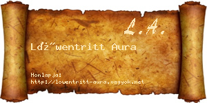 Löwentritt Aura névjegykártya