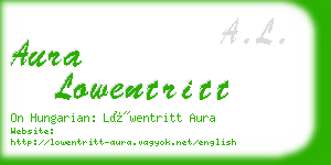 aura lowentritt business card